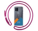 Personaliza tu Funda Colgante Transparente para Realme 8 4G / 8 Pro con Cordon Rosa Fucsia Dibujo Personalizada