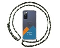 Personaliza tu Funda Colgante Transparente para Samsung Galaxy S20 FE con Cordon Verde / Dorado Dibujo Personalizada