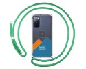 Personaliza tu Funda Colgante Transparente para Samsung Galaxy S20 FE con Cordon Verde Agua Dibujo Personalizada
