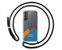Personaliza tu Funda Colgante Transparente para Samsung Galaxy S21 5G con Cordon Negro Dibujo Personalizada
