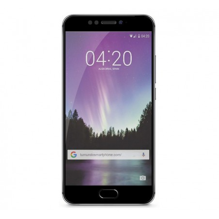 Protector Cristal Templado Frontal Completo Negro para Meizu Mx6 Vidrio