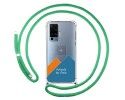 Personaliza tu Funda Colgante Transparente para Vivo X51 5G con Cordon Verde Agua Dibujo Personalizada