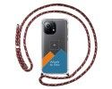 Personaliza tu Funda Colgante Transparente para Xiaomi Mi 11 5G con Cordon Rosa / Dorado Dibujo Personalizada