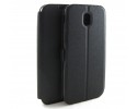 Funda Soporte Piel Negra para Samsung Galaxy J5 (2017) Flip Libro