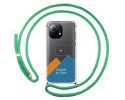 Personaliza tu Funda Colgante Transparente para Xiaomi Mi 11 5G con Cordon Verde Agua Dibujo Personalizada