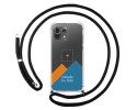 Personaliza tu Funda Colgante Transparente para Xiaomi Mi 11 Lite 4G / 5G / 5G NE con Cordon Negro Dibujo Personalizada