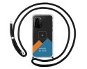 Personaliza tu Funda Colgante Transparente para Xiaomi POCO F3 5G / Mi 11i 5G con Cordon Negro Dibujo Personalizada