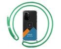 Personaliza tu Funda Colgante Transparente para Xiaomi POCO F3 5G / Mi 11i 5G con Cordon Verde Agua Dibujo Personalizada