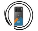 Personaliza tu Funda Colgante Transparente para Xiaomi POCO M3 / Redmi 9T con Cordon Negro Dibujo Personalizada