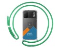 Personaliza tu Funda Colgante Transparente para Xiaomi POCO M3 / Redmi 9T con Cordon Verde Agua Dibujo Personalizada