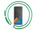 Personaliza tu Funda Colgante Transparente para Xiaomi Redmi 9A / 9AT con Cordon Verde Agua Dibujo Personalizada