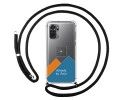 Personaliza tu Funda Colgante Transparente para Xiaomi Redmi Note 10 / 10S con Cordon Negro Dibujo Personalizada