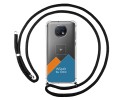 Personaliza tu Funda Colgante Transparente para Xiaomi Redmi Note 9T 5G con Cordon Negro Dibujo Personalizada
