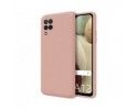 Funda Silicona Líquida Ultra Suave para Samsung Galaxy A12 / M12 color Rosa