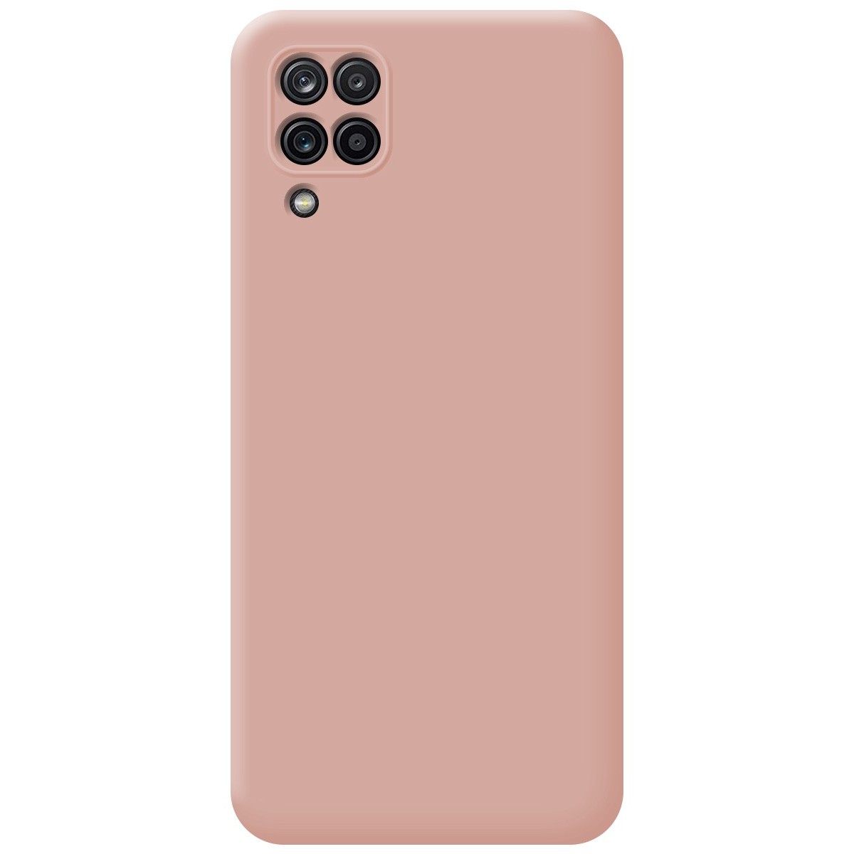 Funda Silicona Líquida Ultra Suave para Samsung Galaxy A12 / M12 color Rosa