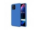 Funda Silicona Líquida Ultra Suave para Oppo Find X3 Pro 5G color Azul