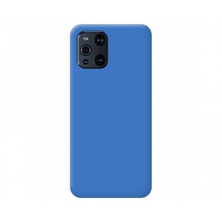 Funda Silicona Líquida Ultra Suave para Oppo Find X3 Pro 5G color Azul