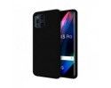 Funda Silicona Líquida Ultra Suave para Oppo Find X3 Pro 5G color Negra