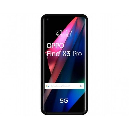 Funda Silicona Líquida Ultra Suave para Oppo Find X3 Pro 5G color Negra