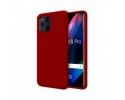 Funda Silicona Líquida Ultra Suave para Oppo Find X3 Pro 5G color Roja