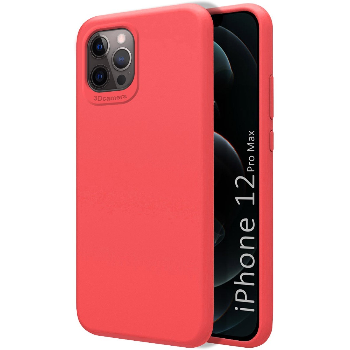 Funda Silicona Líquida Ultra Suave para Iphone 12 Pro Max (6.7) color Rosa