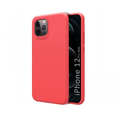 Funda Silicona Líquida Ultra Suave para Iphone 12 Pro Max (6.7) color Rosa