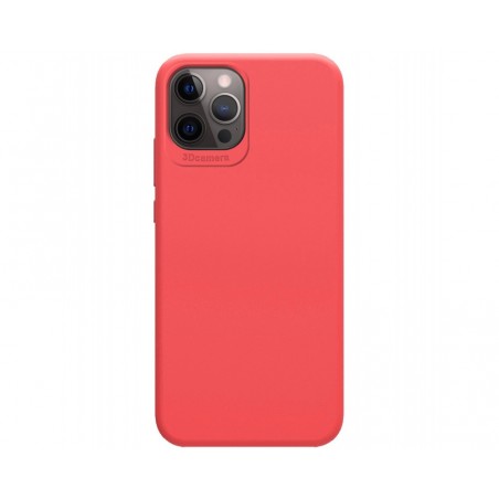 Funda Silicona Líquida Ultra Suave para Iphone 12 Pro Max (6.7) color Rosa