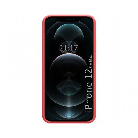 Funda Silicona Líquida Ultra Suave para Iphone 12 Pro Max (6.7) color Rosa