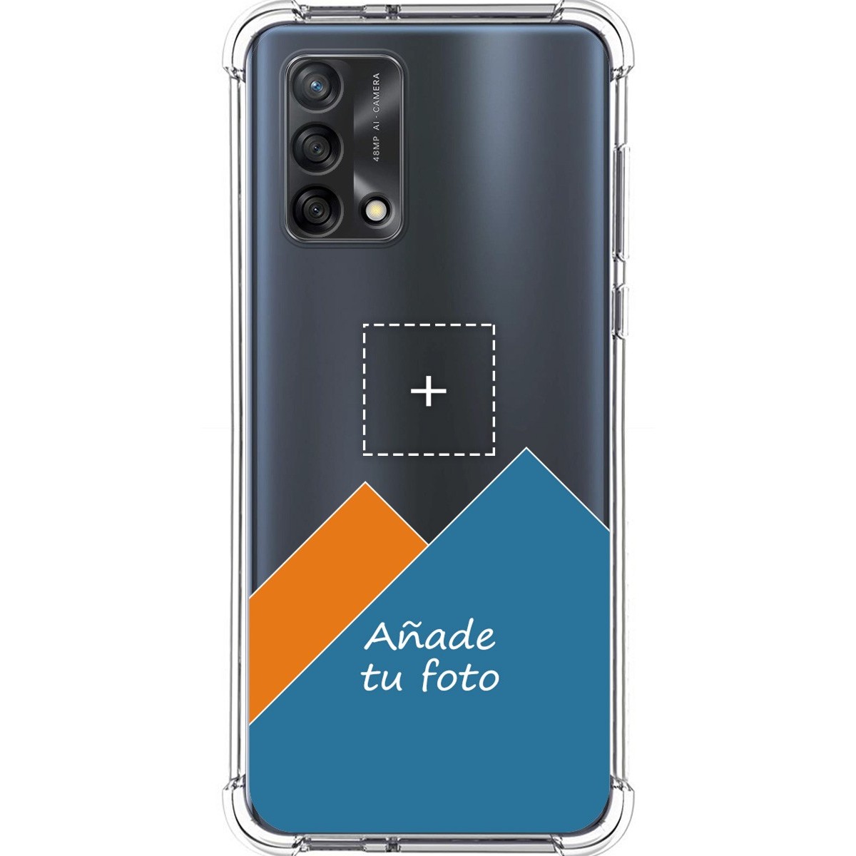 Personaliza tu Funda Silicona AntiGolpes Transparente con tu Fotografía para Oppo A74 4G Dibujo Personalizada