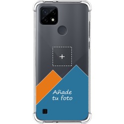 Personaliza tu Funda Silicona AntiGolpes Transparente con tu Fotografía para Realme C21 Dibujo Personalizada