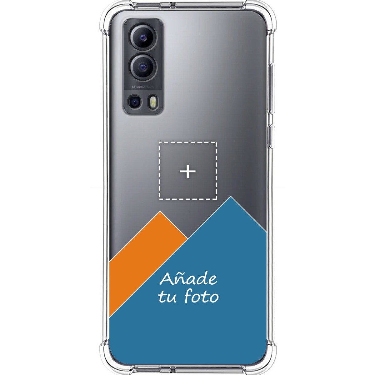 Personaliza tu Funda Silicona AntiGolpes Transparente con tu Fotografía para Vivo Y52 5G / Y72 5G Dibujo Personalizada