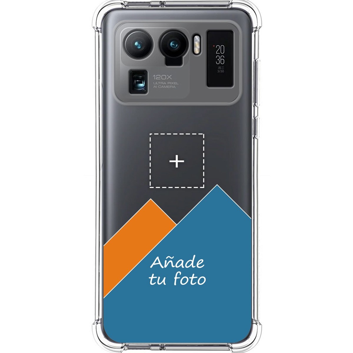 Personaliza tu Funda Silicona AntiGolpes Transparente con tu Fotografía para Xiaomi Mi 11 Ultra 5G Dibujo Personalizada