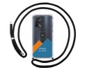 Personaliza tu Funda Colgante Transparente para Oppo A74 4G con Cordon Negro Dibujo Personalizada
