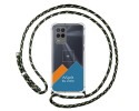 Personaliza tu Funda Colgante Transparente para Realme 8 5G / Narzo 30 5G con Cordon Verde / Dorado Dibujo Personalizada