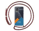 Personaliza tu Funda Colgante Transparente para Realme 8 5G / Narzo 30 5G con Cordon Rosa Fucsia Dibujo Personalizada