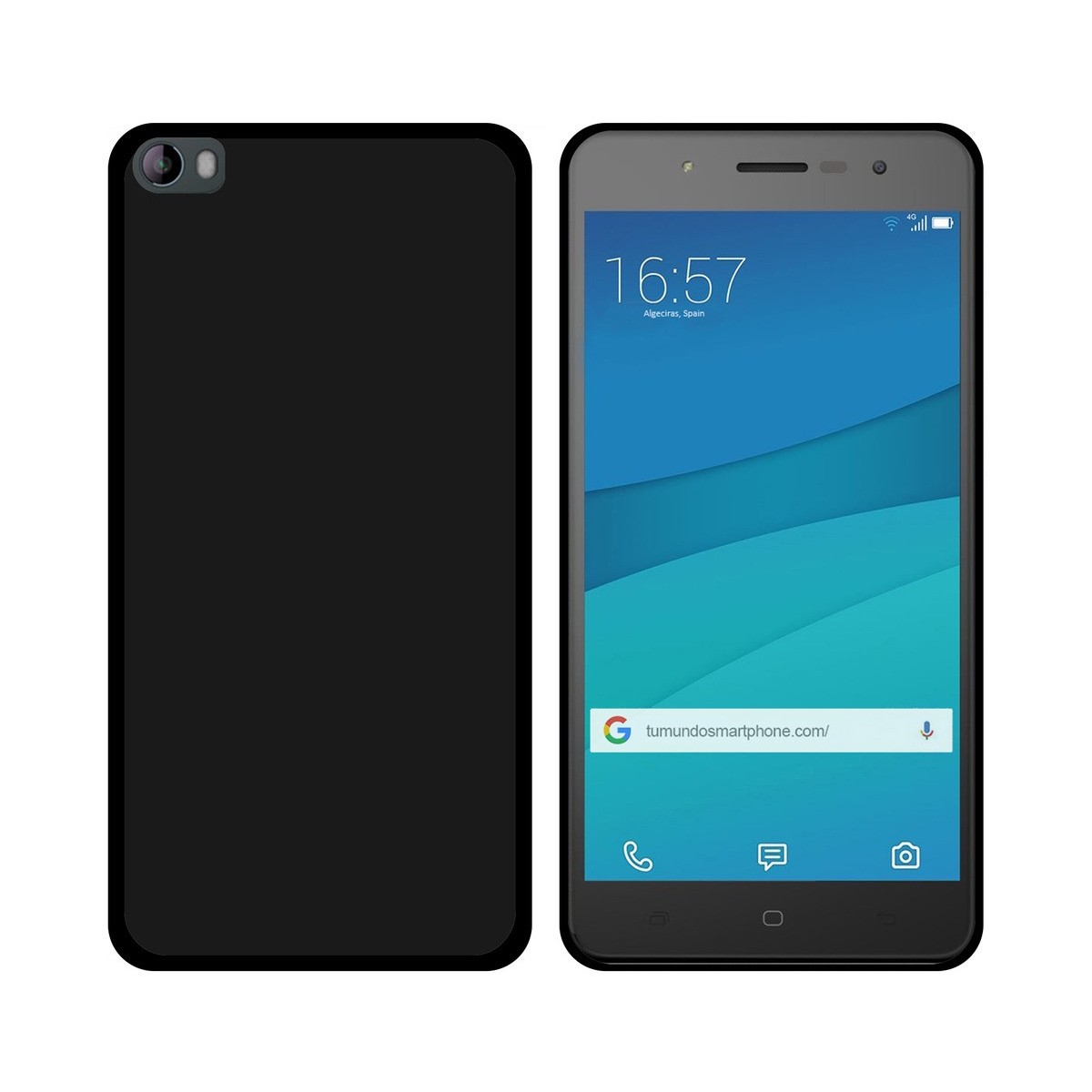 Funda Gel Tpu para Hisense  L695 Color Negra