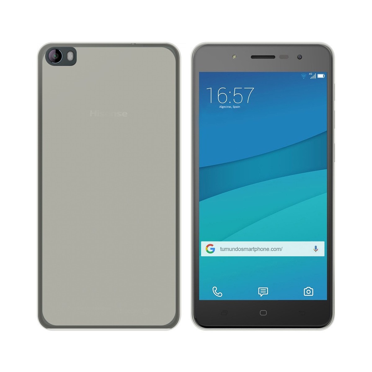 Funda Gel Tpu para Hisense  L695 Color Transparente