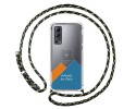 Personaliza tu Funda Colgante Transparente para Vivo Y52 5G / Y72 5G con Cordon Verde / Dorado Dibujo Personalizada
