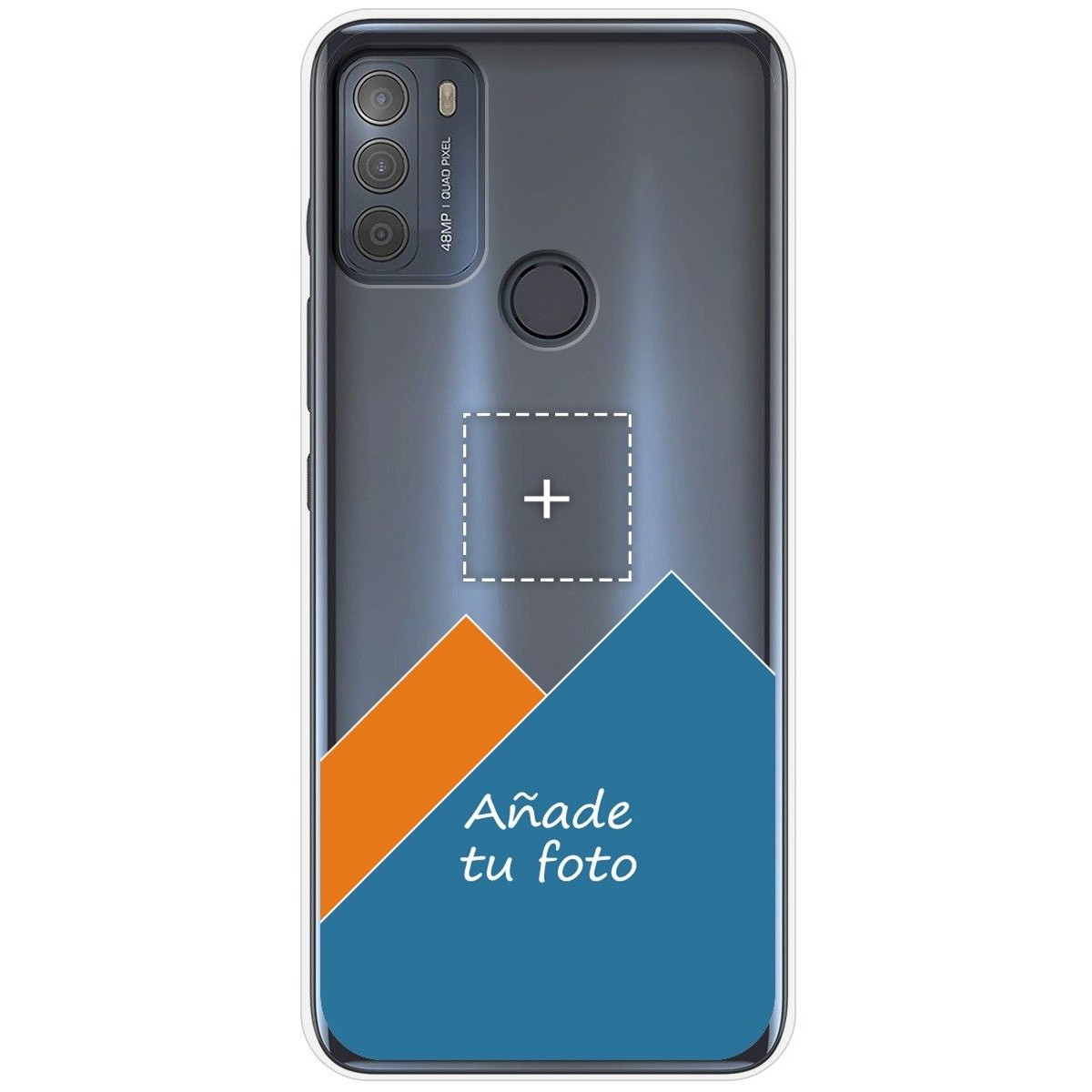 Personaliza tu Funda Silicona Gel Tpu Transparente con tu Fotografia para Motorola Moto G50 5G Dibujo Personalizada