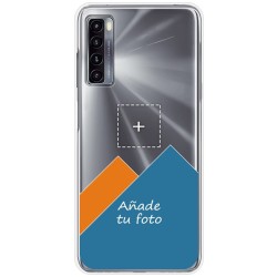Personaliza tu Funda Silicona Gel Tpu Transparente con tu Fotografia para TCL 20L / 20L+ Dibujo Personalizada
