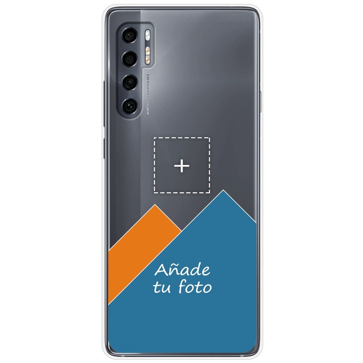 Personaliza tu Funda Silicona Gel Tpu Transparente con tu Fotografia para TCL 20 Pro 5G Dibujo Personalizada