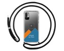 Personaliza tu Funda Colgante Transparente para Xiaomi Redmi Note 10 5G / POCO M3 PRO 5G con Cordon Negro Dibujo Personalizada