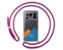 Personaliza tu Funda Colgante Transparente para Xiaomi Mi 11 Ultra 5G con Cordon Rosa Fucsia Dibujo Personalizada