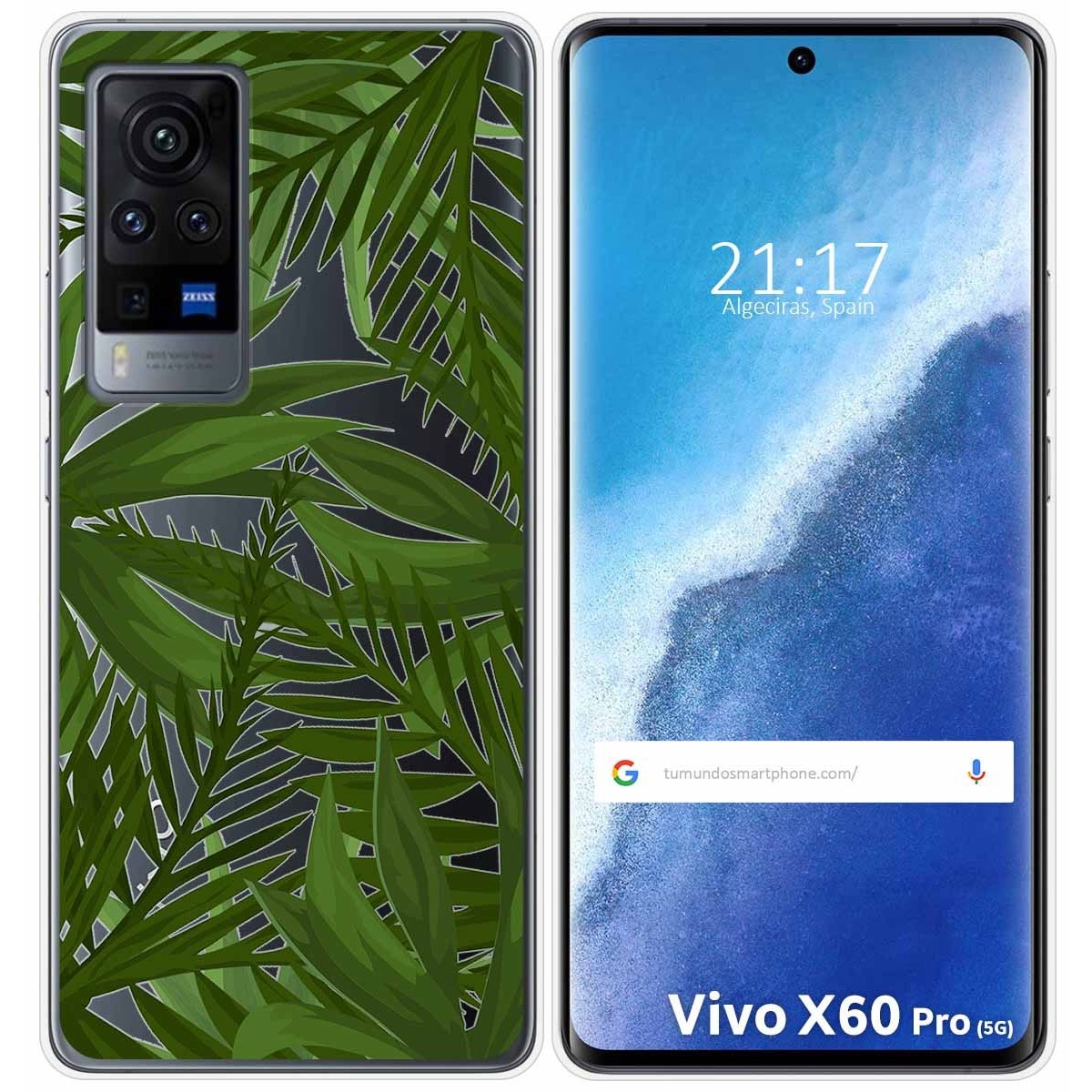 Funda Gel Transparente para Vivo X60 Pro 5G diseño Jungla Dibujos