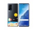 Funda Gel Transparente para Vivo X60 Pro 5G diseño Playa Dibujos