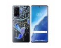 Funda Gel Transparente para Vivo X60 Pro 5G diseño Plumas Dibujos