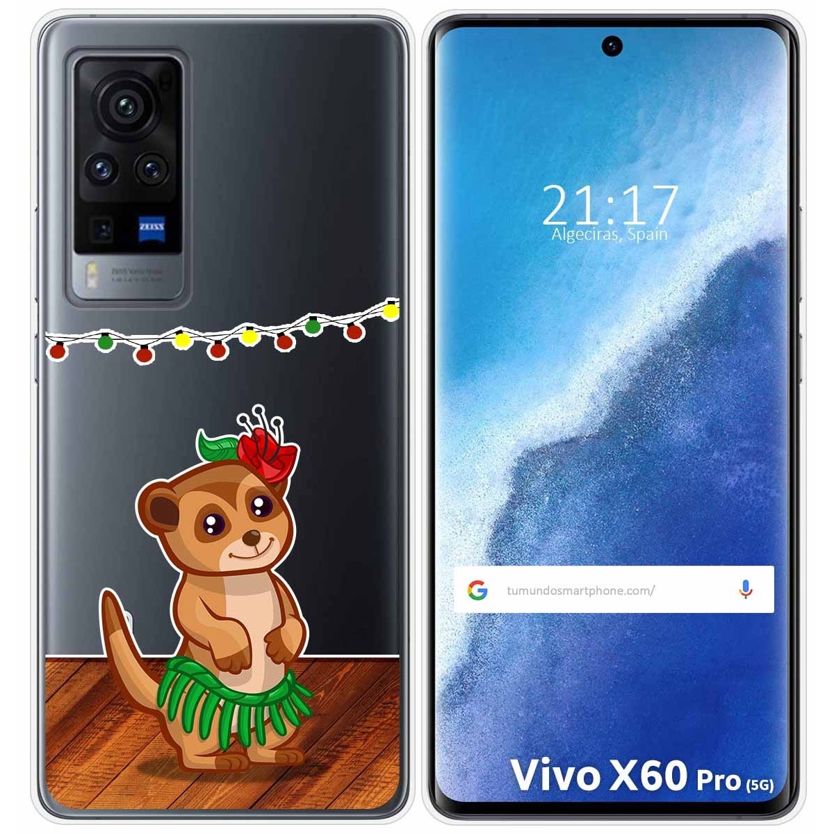 Funda Gel Transparente para Vivo X60 Pro 5G diseño Suricata Dibujos
