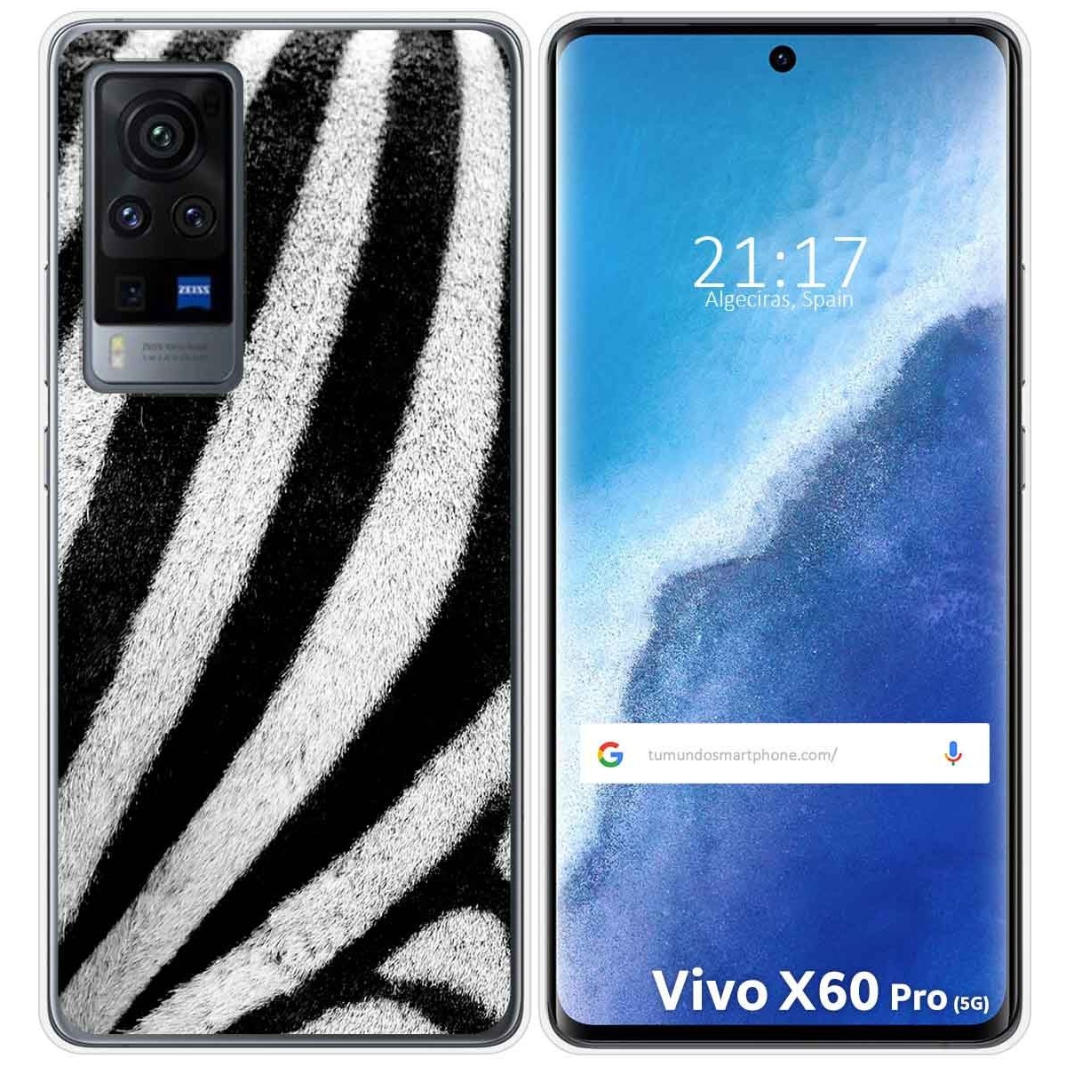 Funda Gel Tpu para Vivo X60 Pro 5G diseño Animal 02 Dibujos