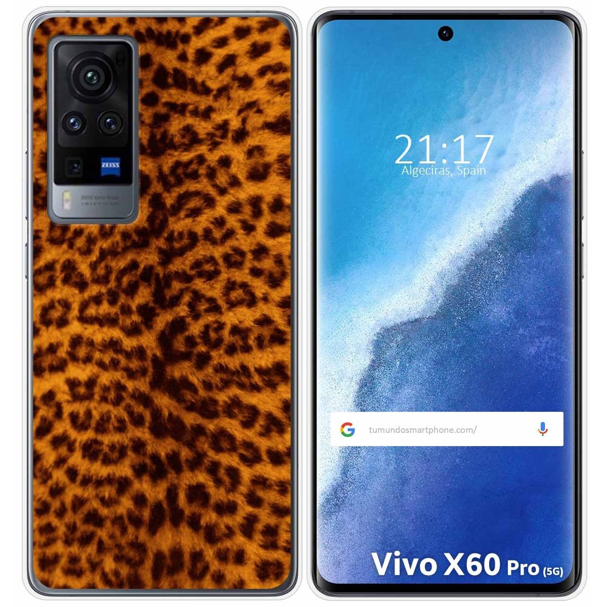 Funda Gel Tpu para Vivo X60 Pro 5G diseño Animal 03 Dibujos