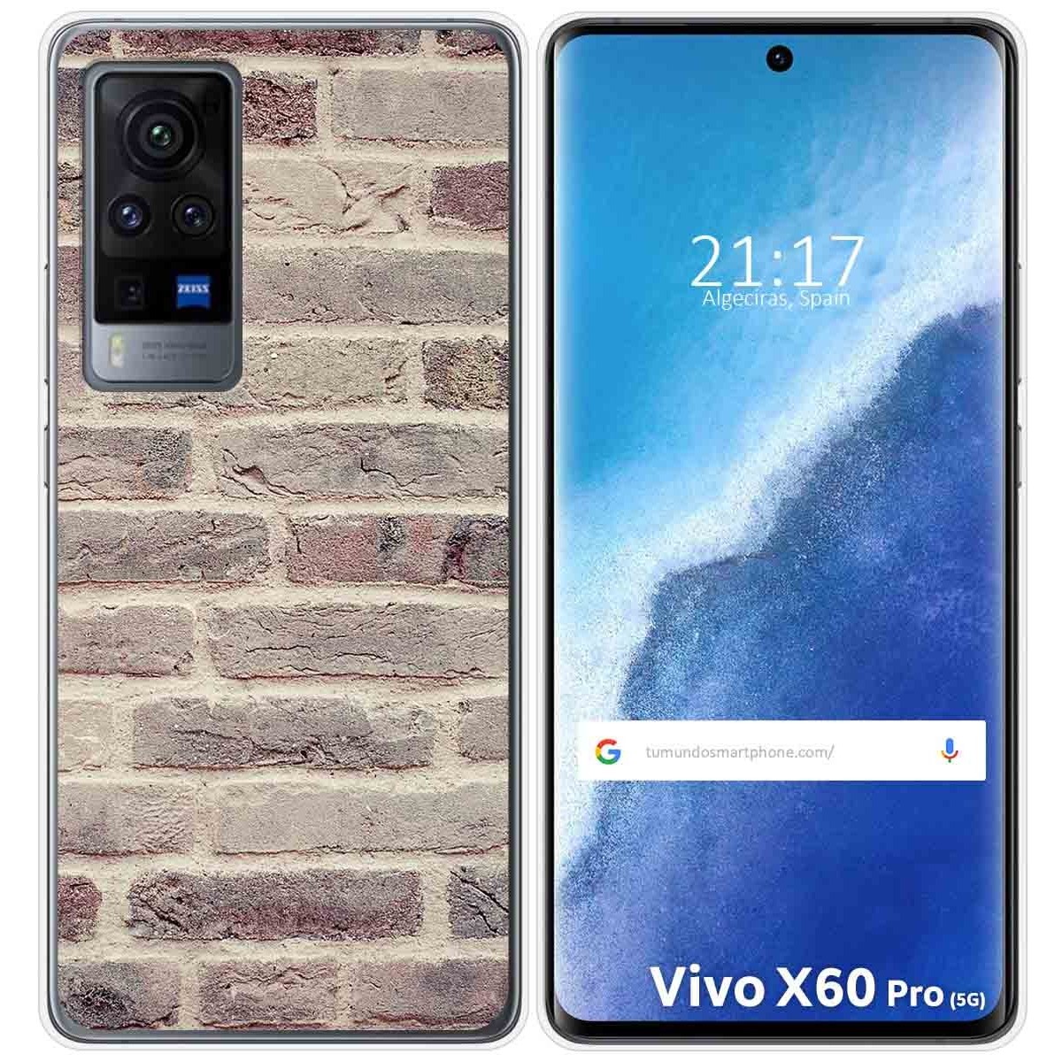 Funda Gel Tpu para Vivo X60 Pro 5G diseño Ladrillo 01 Dibujos